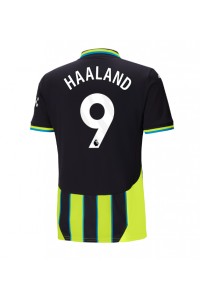 Manchester City Erling Haaland #9 Voetbaltruitje Uit tenue 2024-25 Korte Mouw